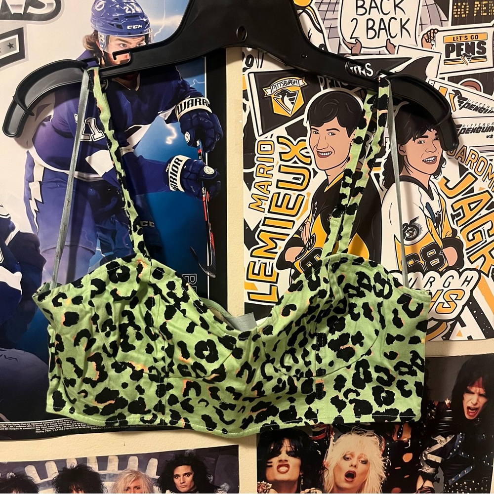 Animal Print Festival Club Crop